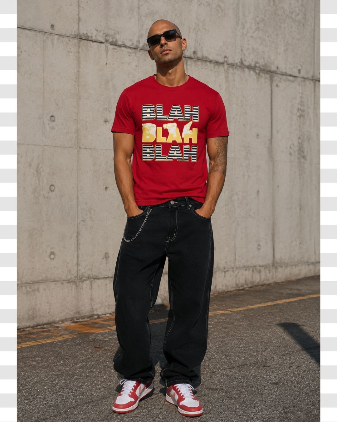 The Conversation Killer- Blah typography Unisex Tee