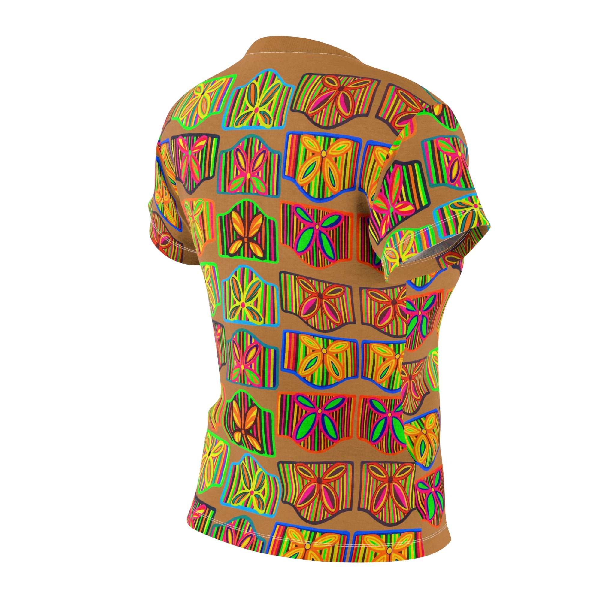 Tussock Deco AOP Women's Cap Sleeves T-shirt