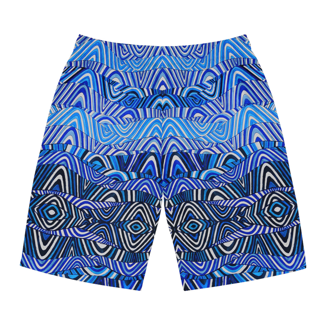 Slate Sonic Print Men's Board Shorts (AOP)