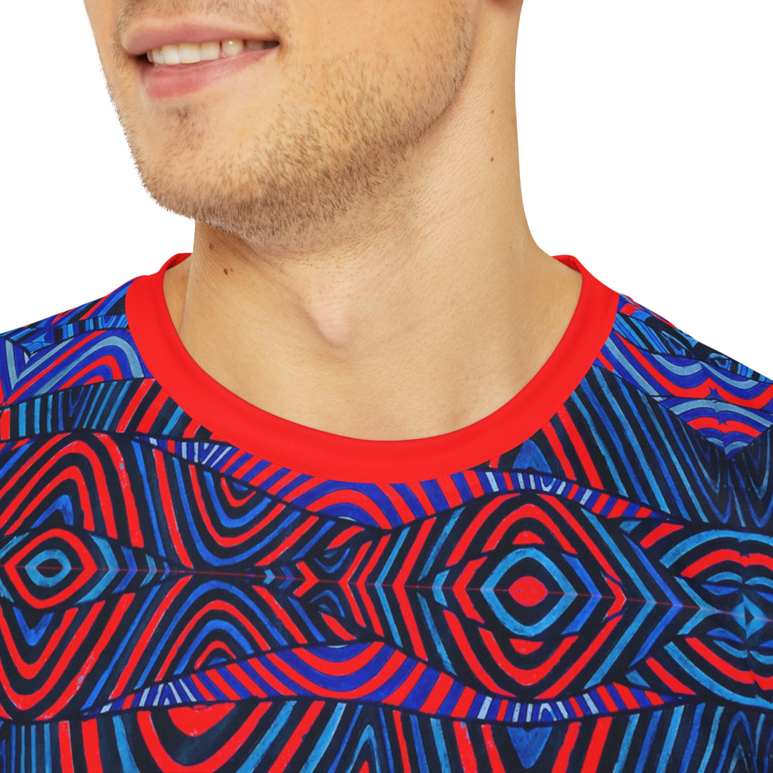 Red Sonic Men's Polyester Tee (AOP)