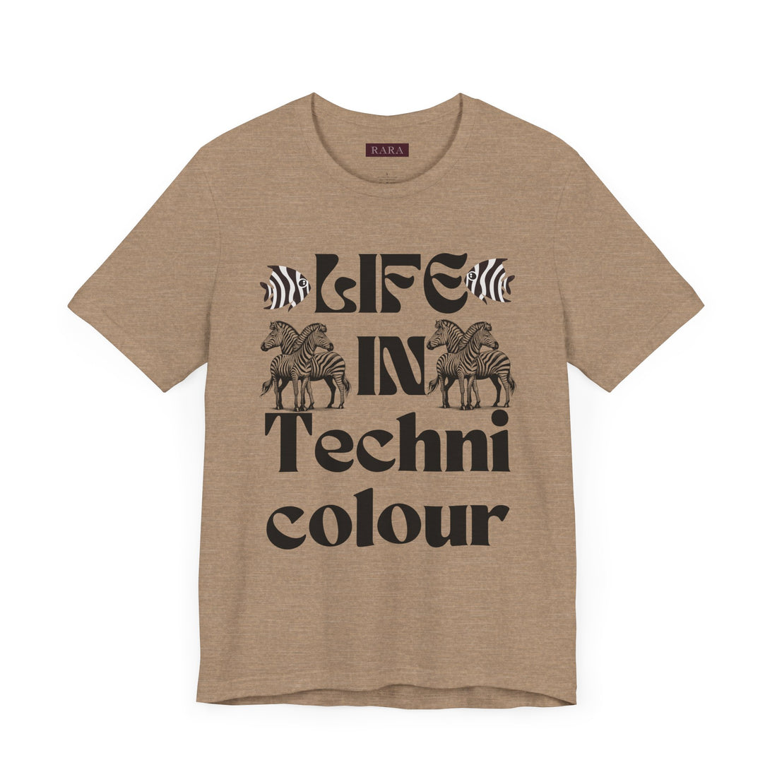 Life In Colour Typography Unisex Jersey Tee