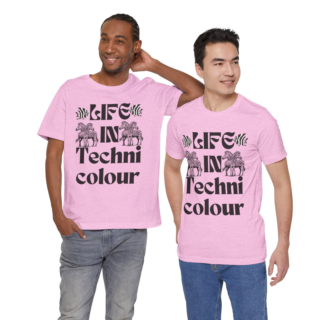 Life In Colour Typography Unisex Jersey Tee