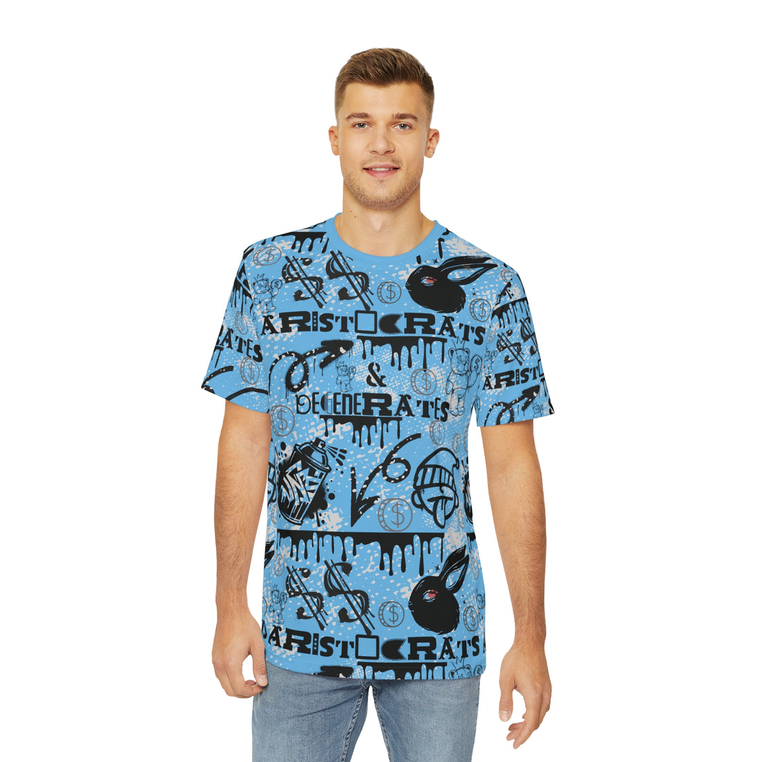 Sky Graphic Polar Men's Polyester Tee (AOP)