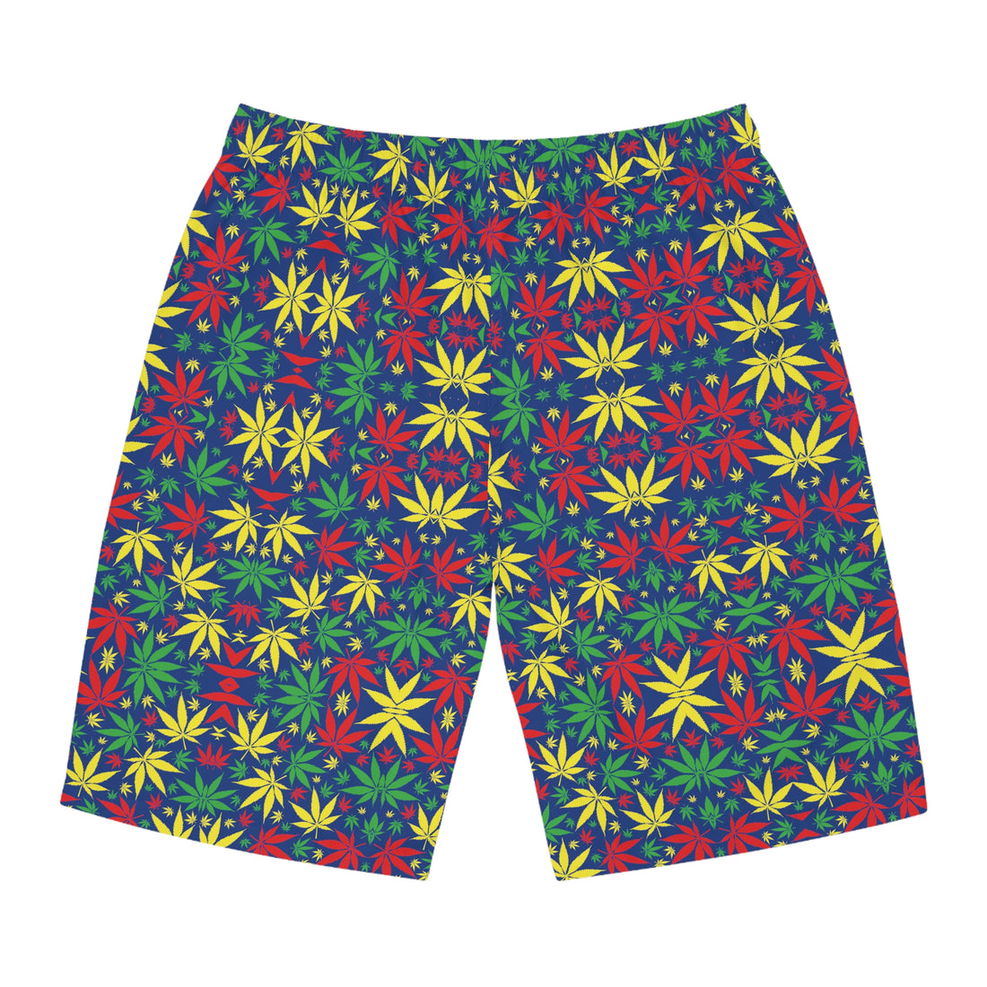 Blue Rasta Toned Men's Board Shorts (AOP)