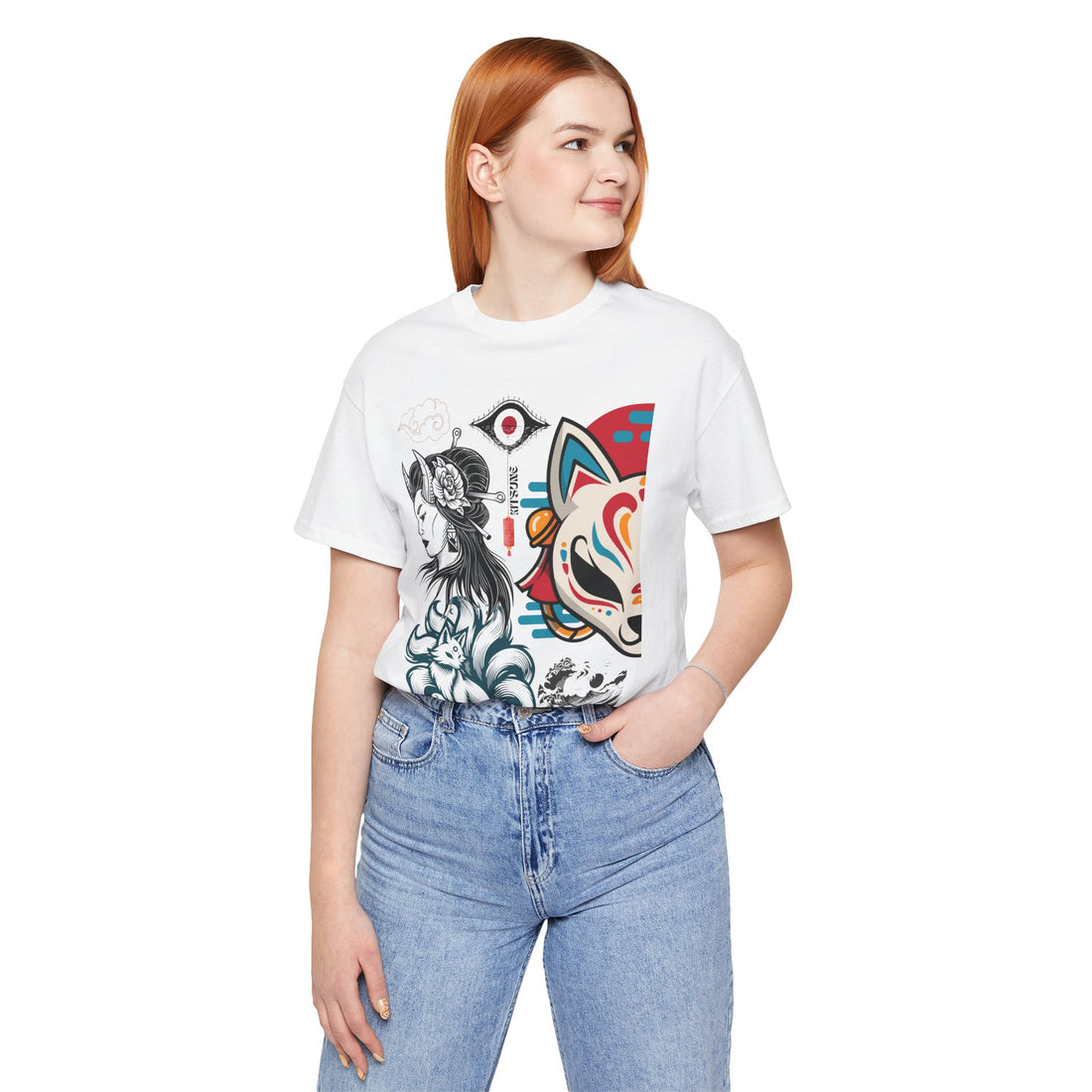 Japanese Kitsune Unisex Jersey Tee