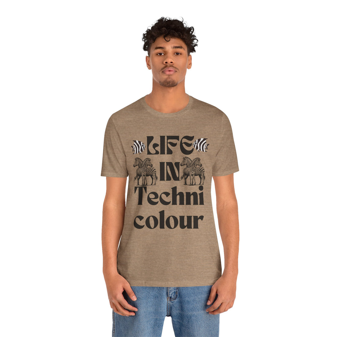 Life In Colour Typography Unisex Jersey Tee