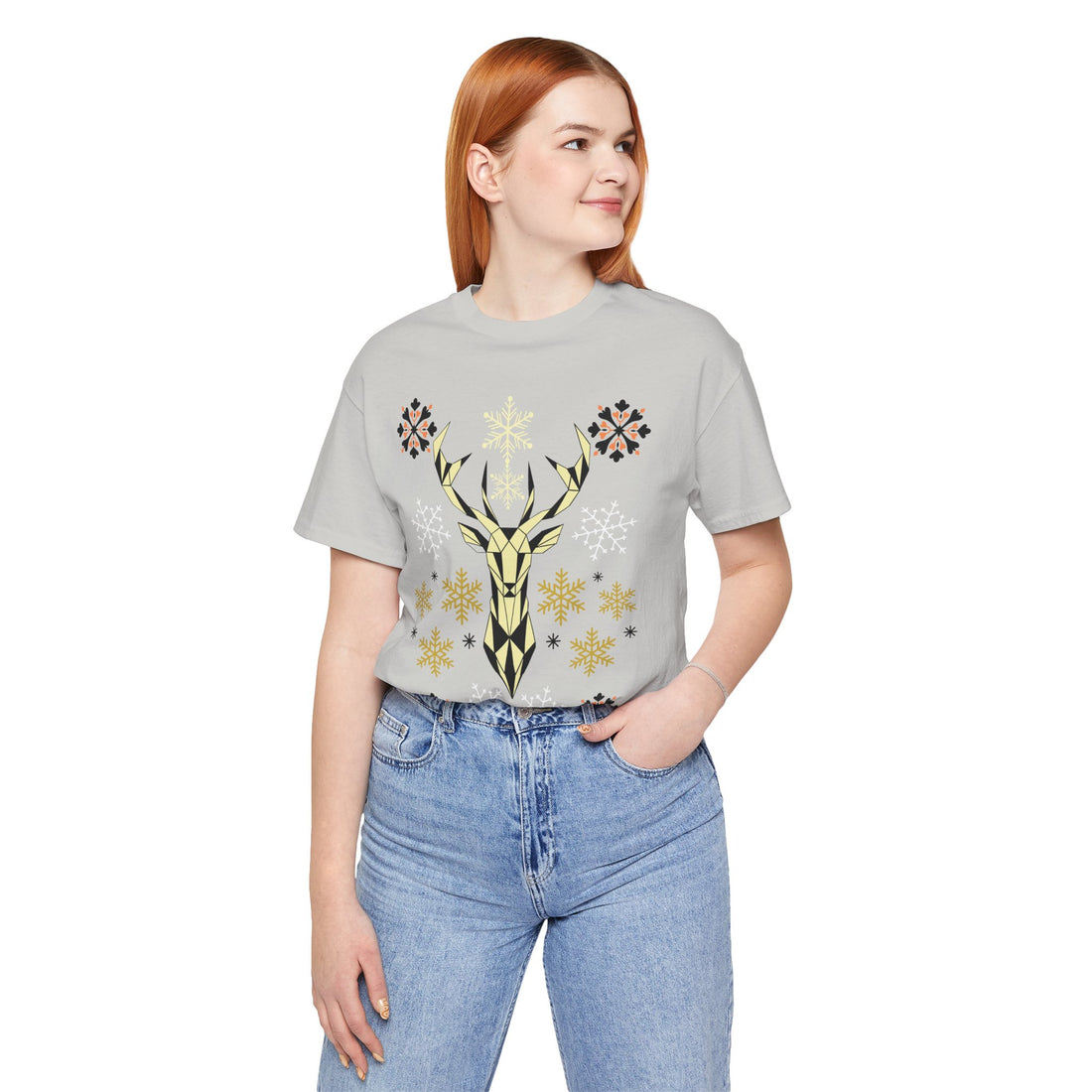 Stag Print Unisex Jersey Tee