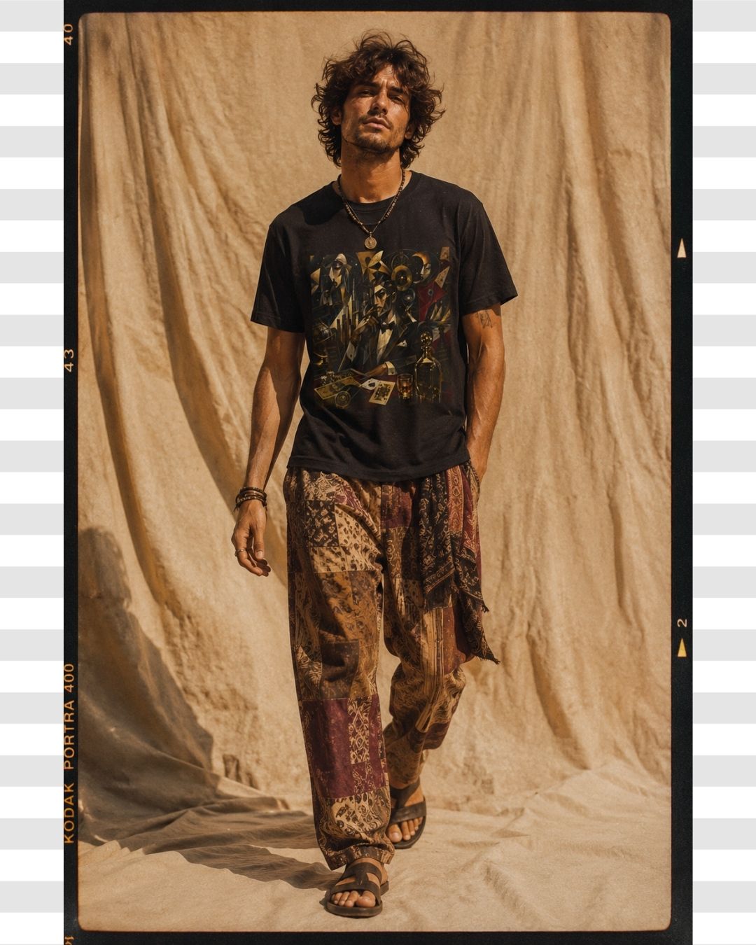 Aristocratic Ambition – Premium Cotton Cubist Graphic T-Shirt for Men