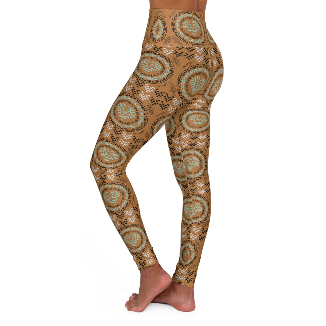 Tussock Lion Head Yoga Leggings