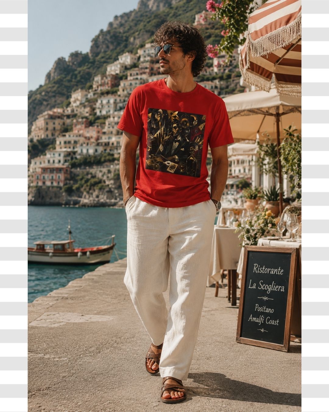 Aristocratic Ambition – Premium Cotton Cubist Graphic T-Shirt for Men