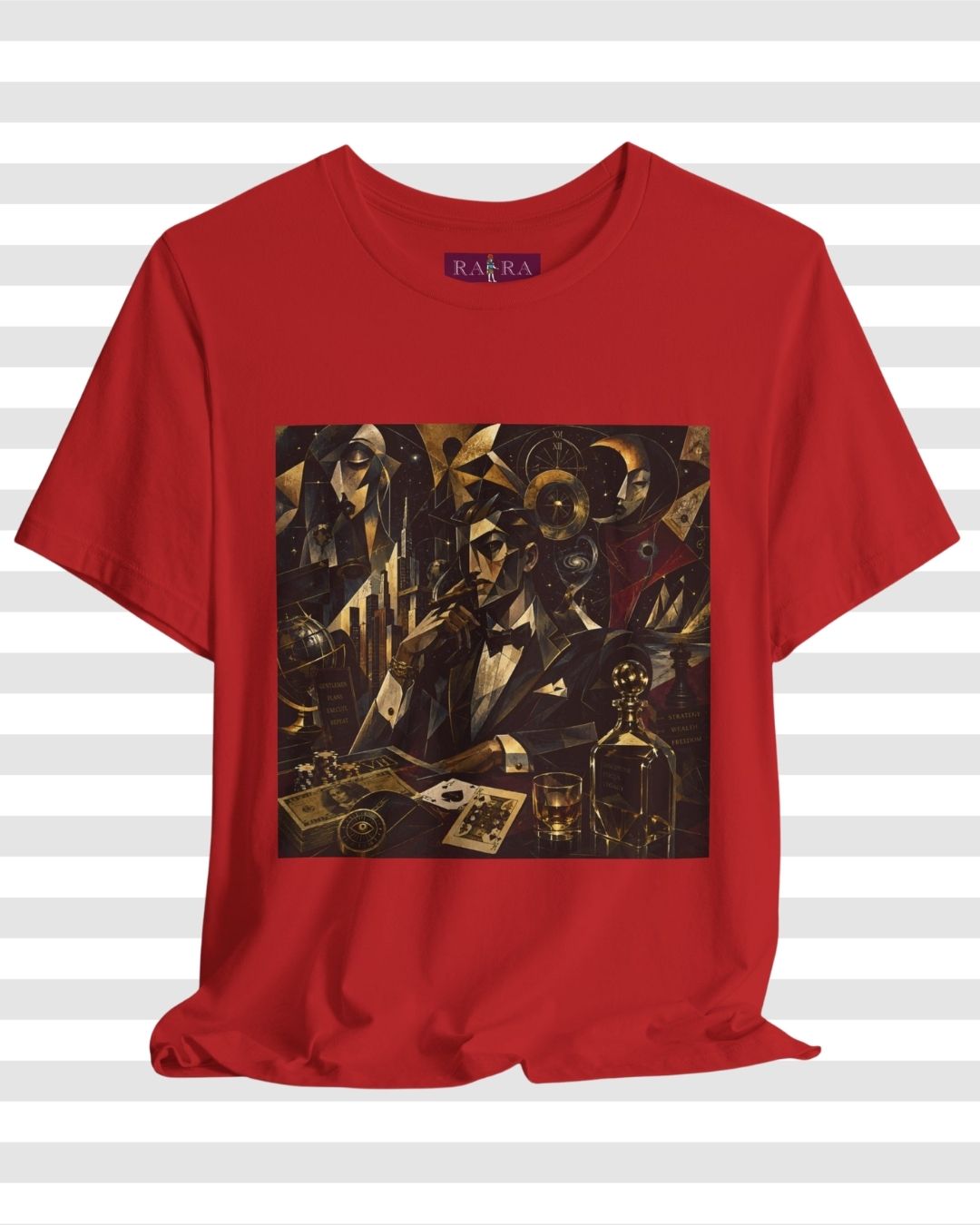 Aristocratic Ambition – Premium Cotton Cubist Graphic T-Shirt for Men