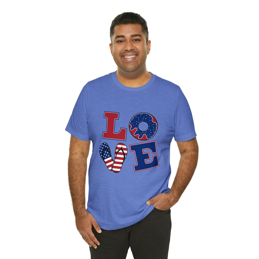 Unisex Jersey American Love Tee