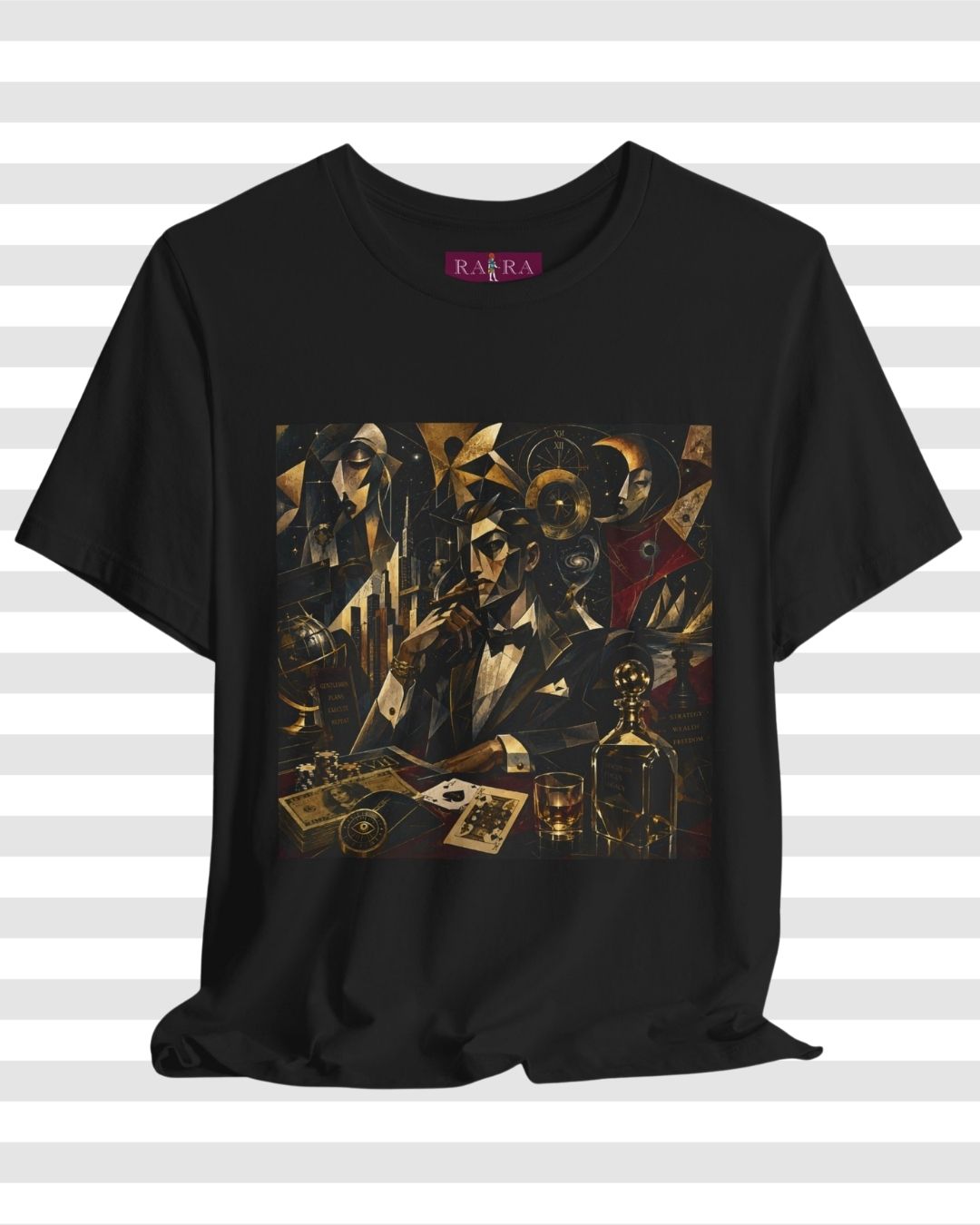 Aristocratic Ambition – Premium Cotton Cubist Graphic T-Shirt for Men