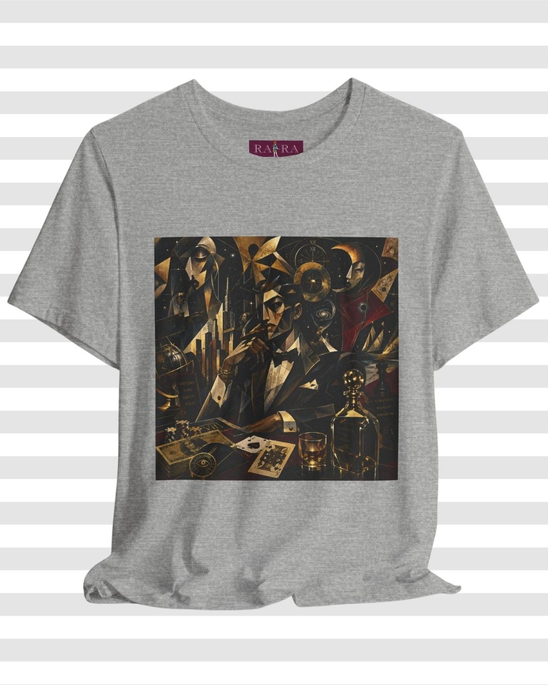 Aristocratic Ambition – Premium Cotton Cubist Graphic T-Shirt for Men