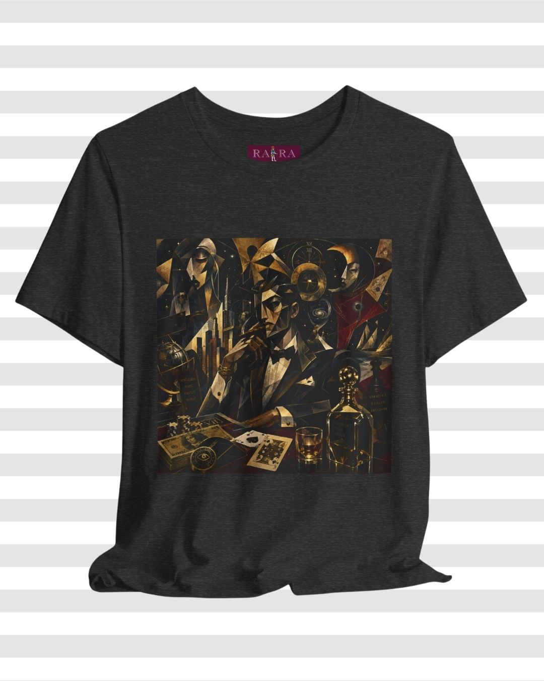 Aristocratic Ambition – Premium Cotton Cubist Graphic T-Shirt for Men