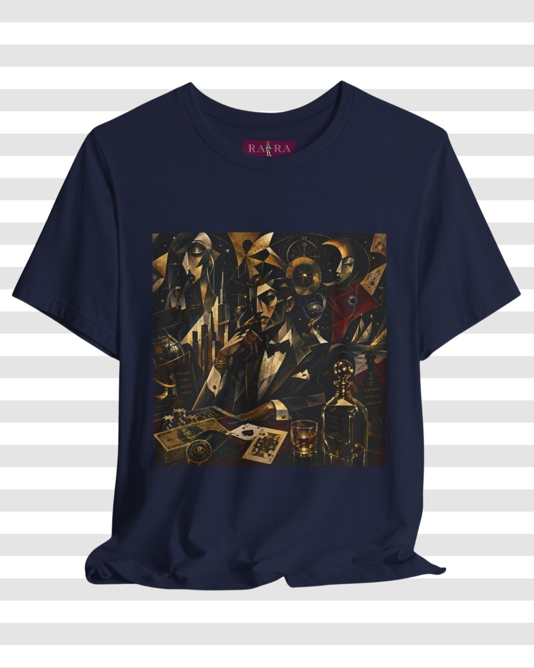 Aristocratic Ambition – Premium Cotton Cubist Graphic T-Shirt for Men