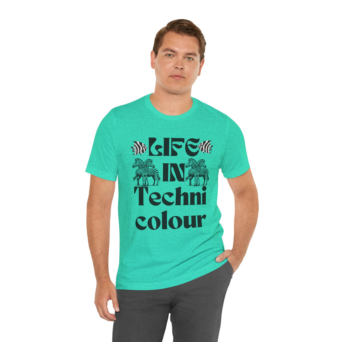 Life In Colour Typography Unisex Jersey Tee