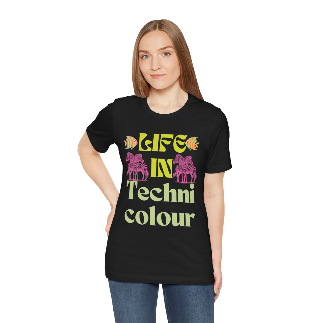 Life In Colour Typography Unisex Jersey Tee