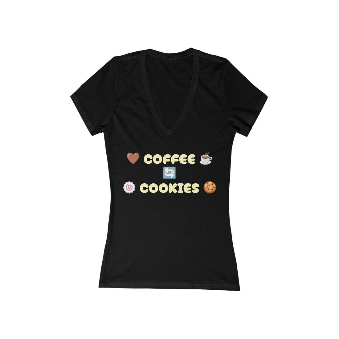 Women's Jersey Coffee Lover V-Neck Tee