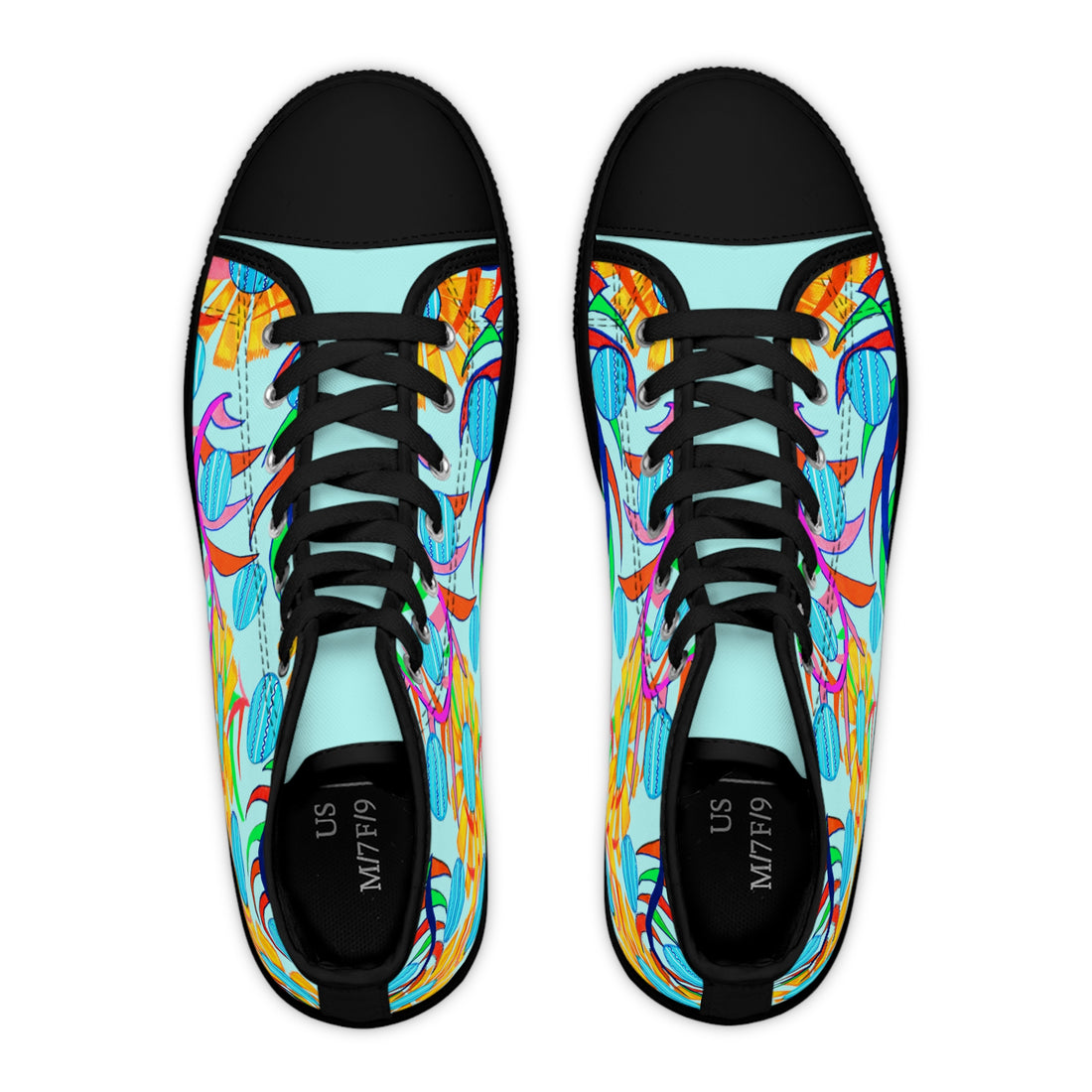 Icy Sunflower Women's High Top Sneakers