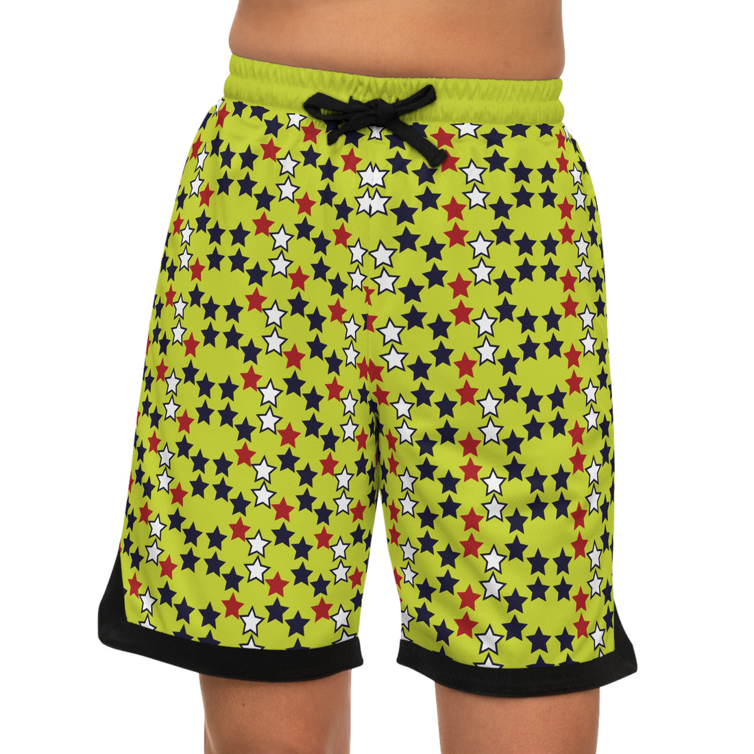 Lime Stardom Basketball Rib Shorts (AOP)