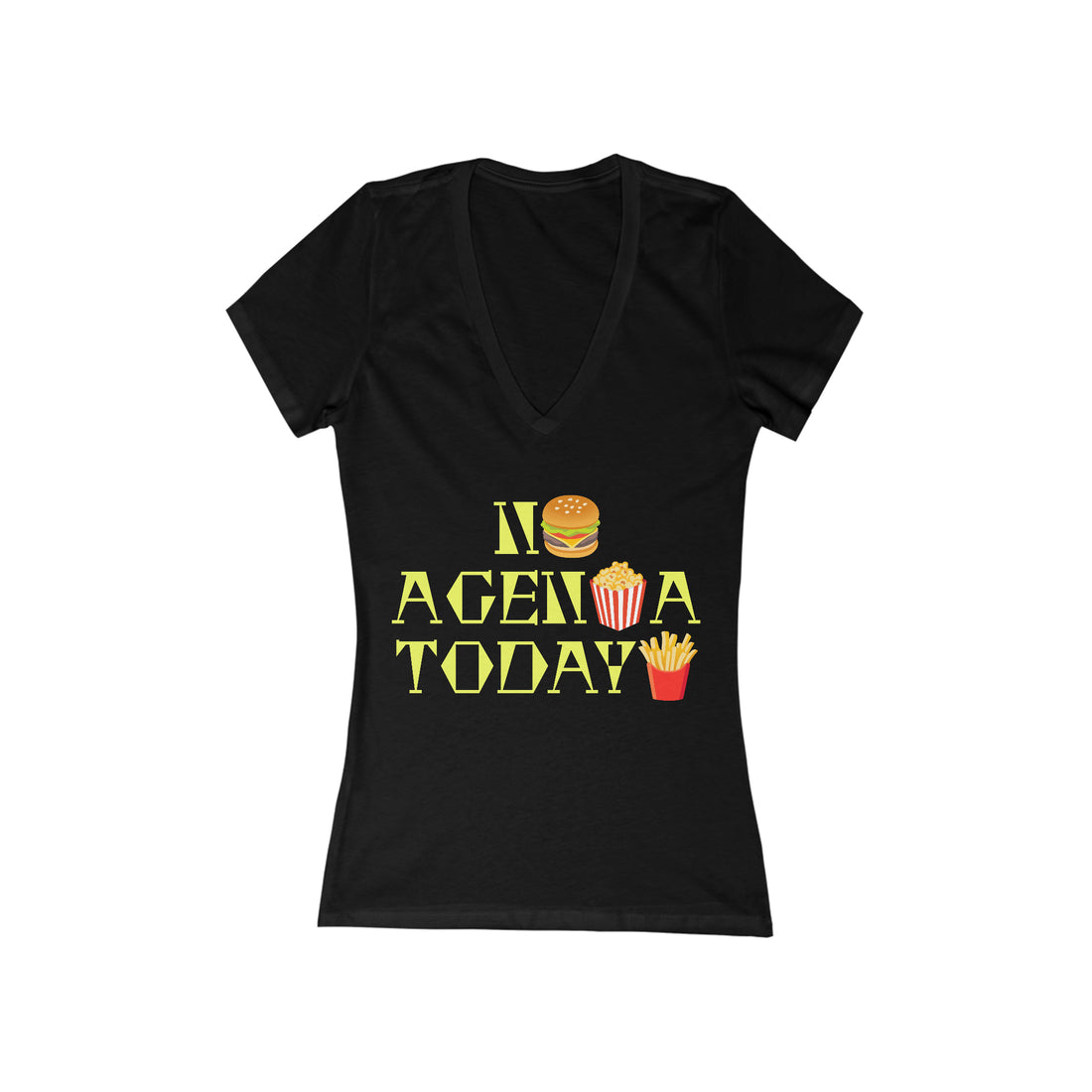 Women's Jersey No Agenda V-Neck Tee