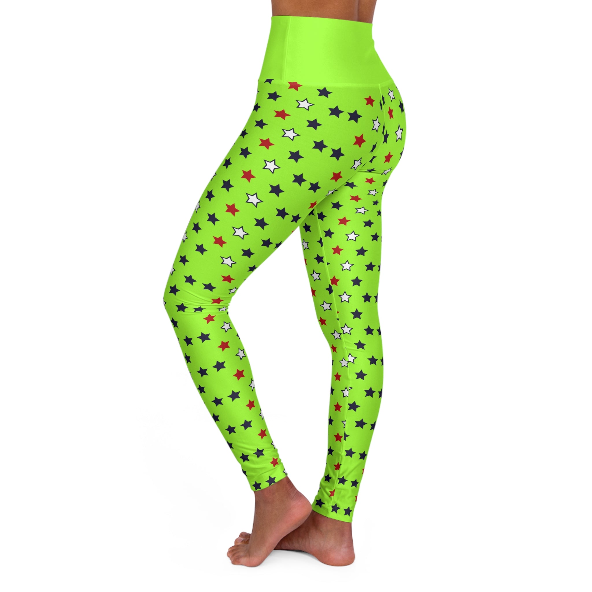 Lime Green Stargirl Yoga Leggings