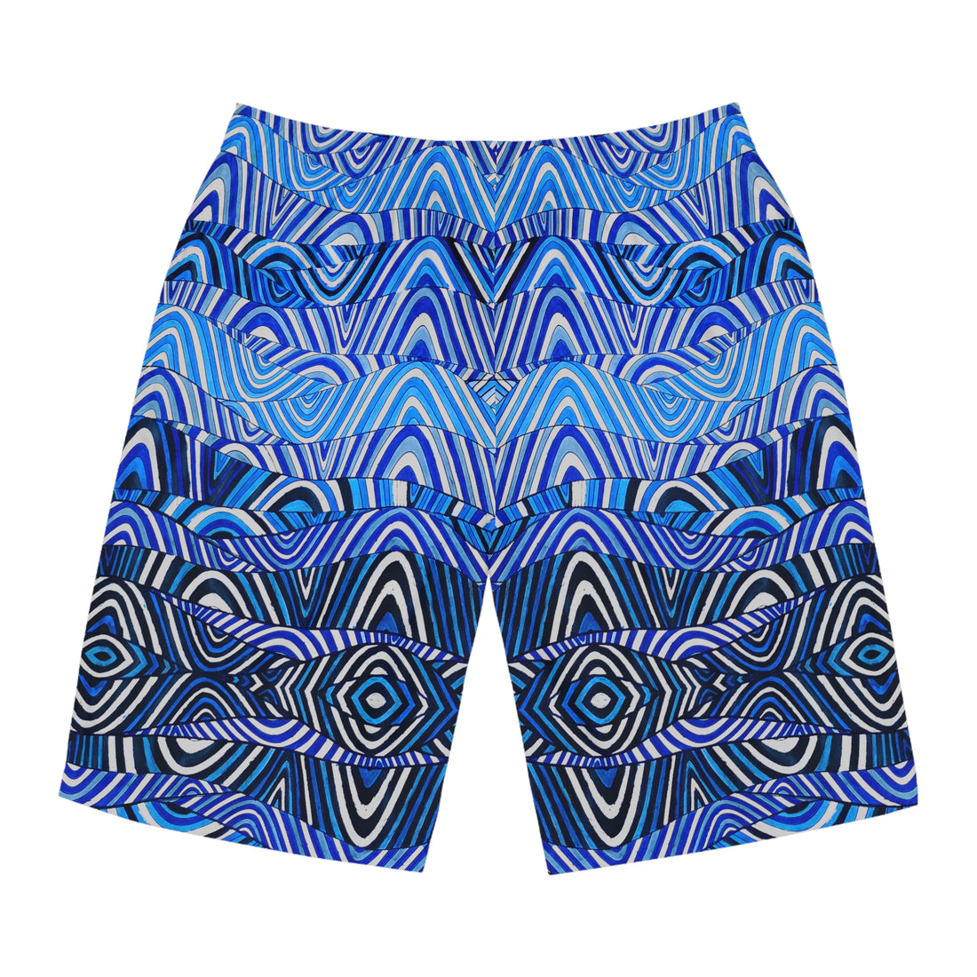 Slate Sonic Print Men's Board Shorts (AOP)