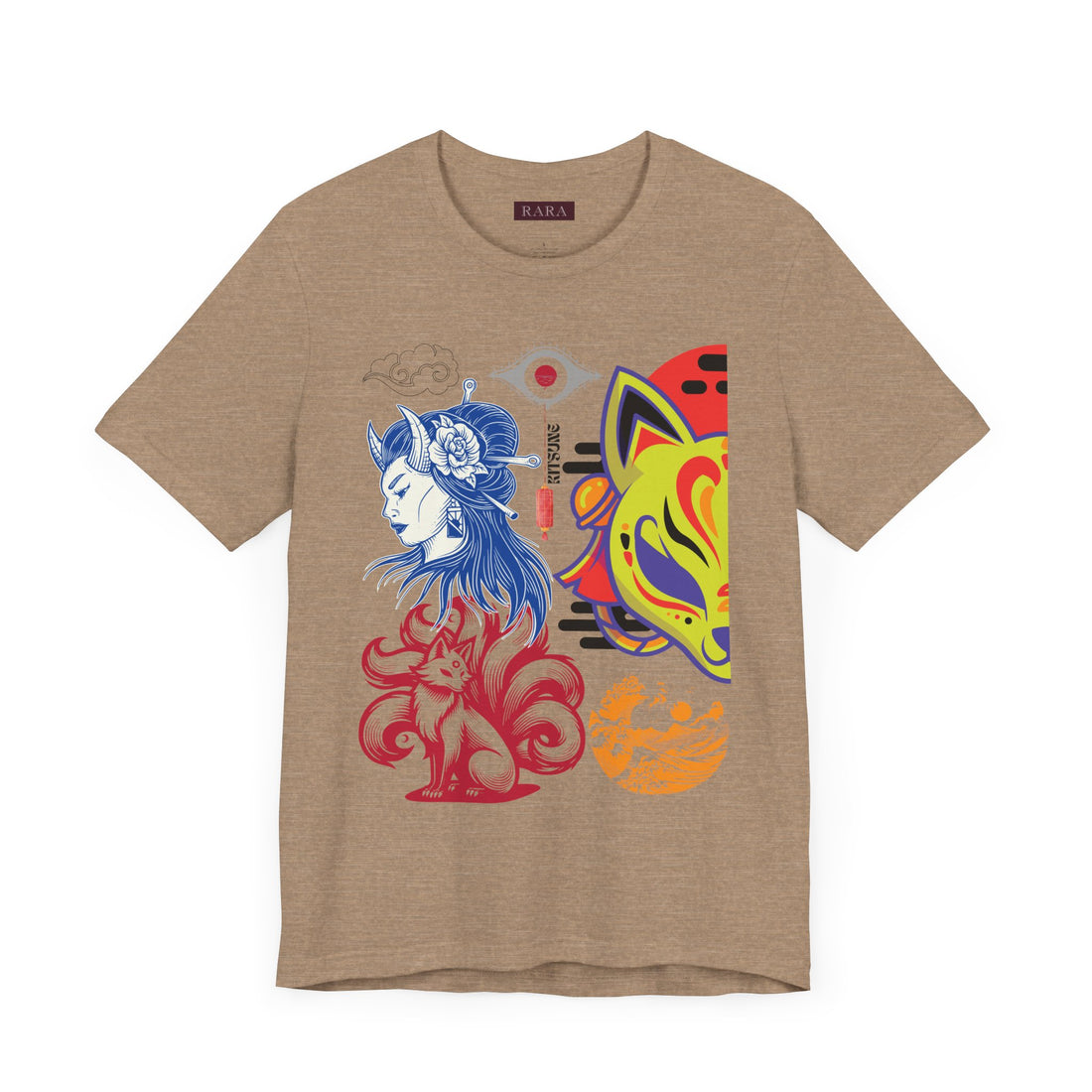 Japanese Kitsune Unisex Jersey Tee