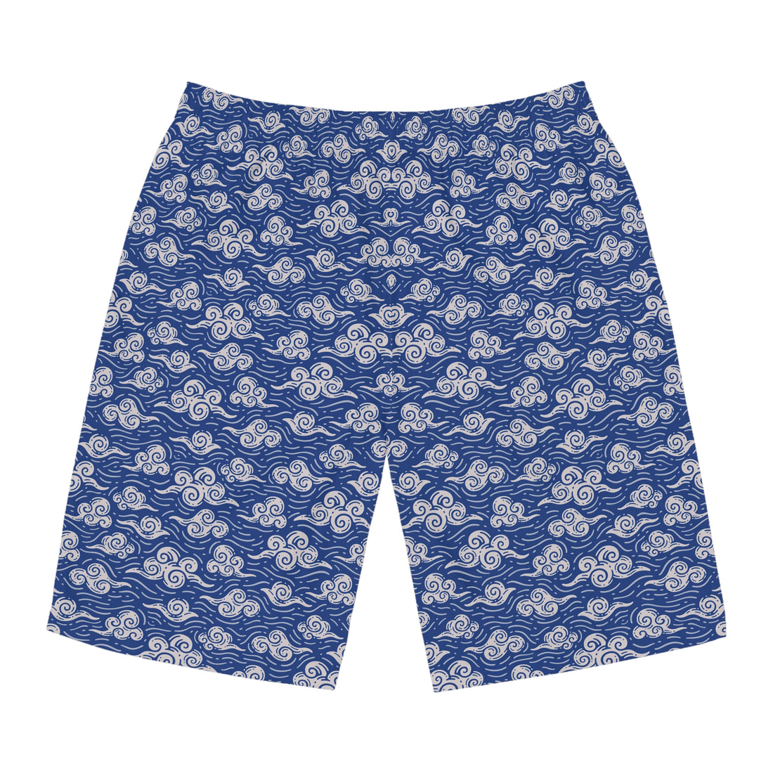 Blue Oriental Clouds Men's Board Shorts (AOP)