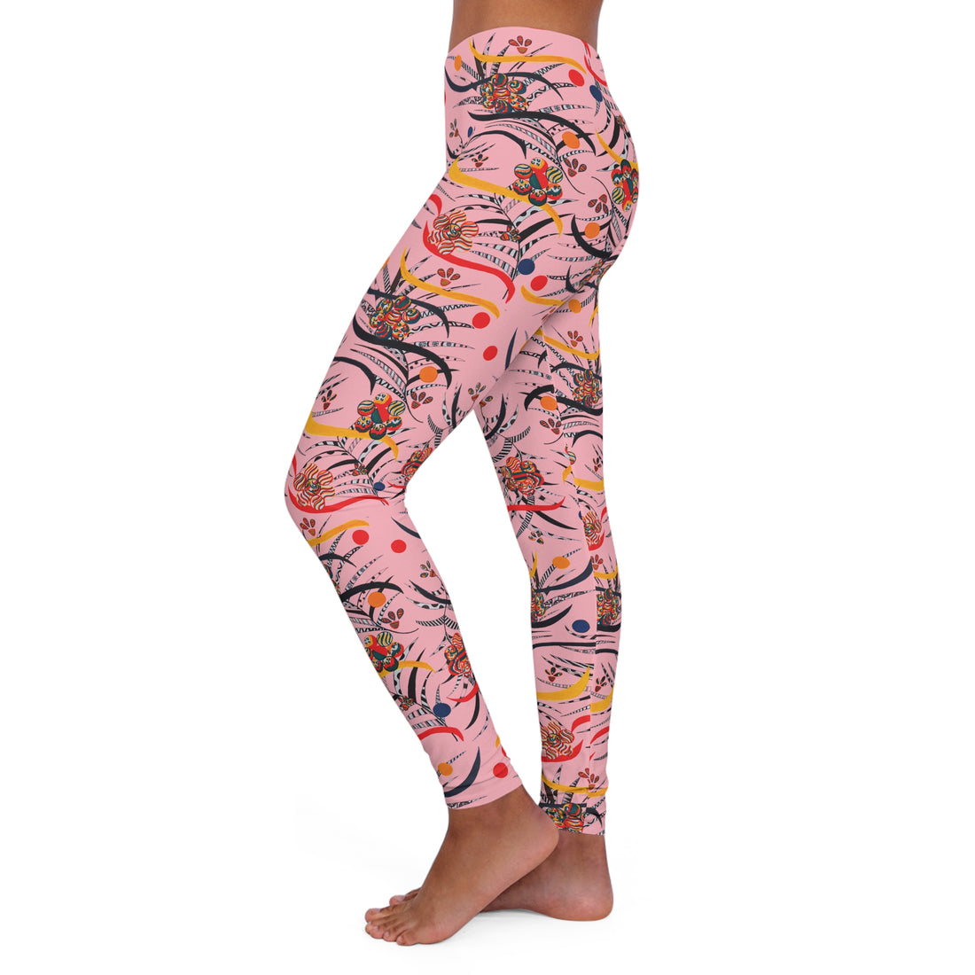 Blush Wilderness Print Spandex Leggings