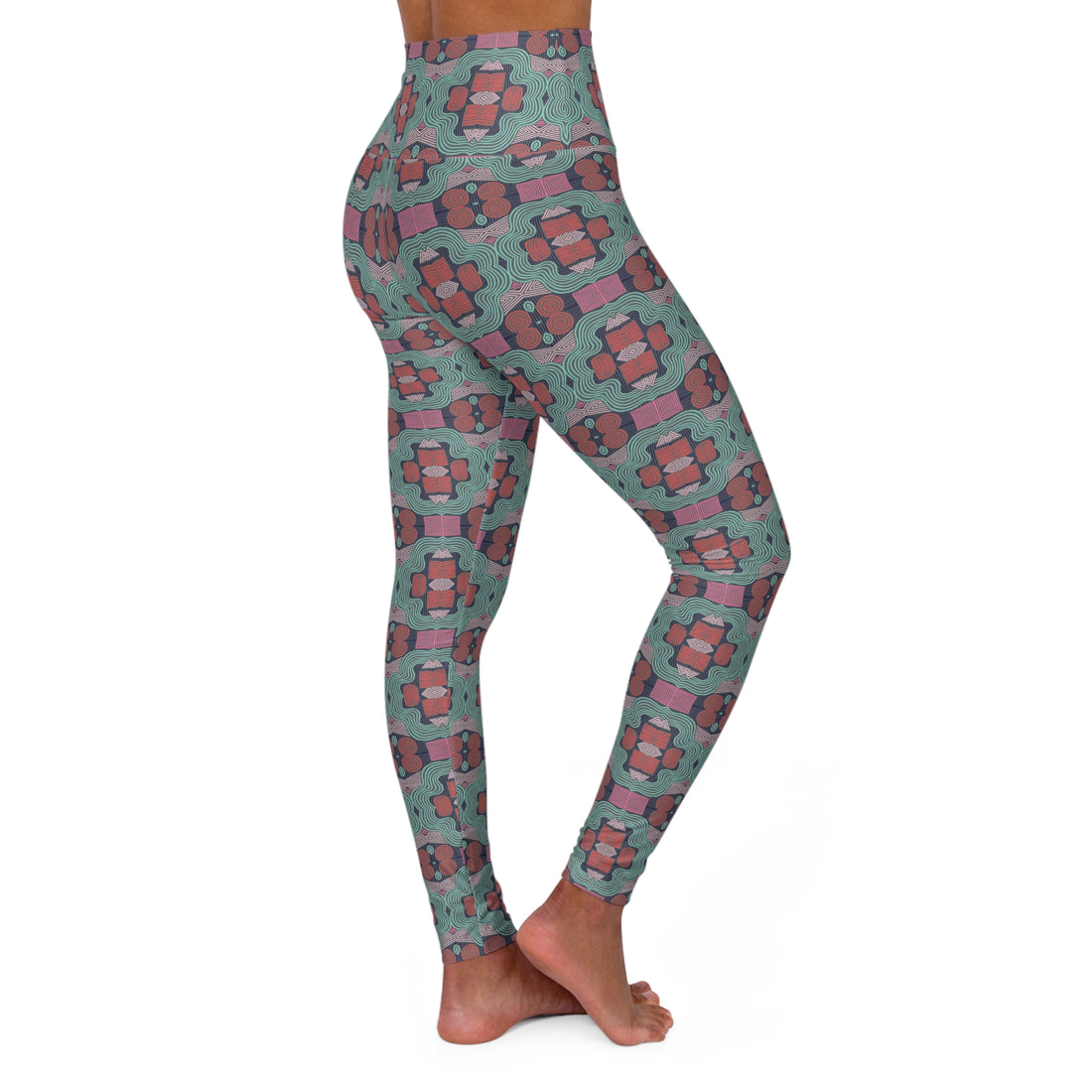 Ash Geometric Print Yoga Leggings