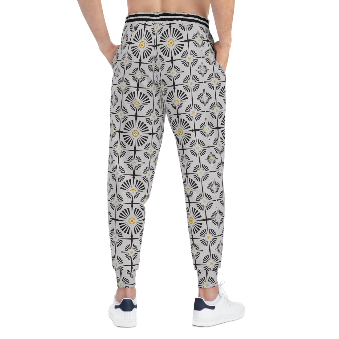 Slate Wheels & Spokes Print Unisex Joggers