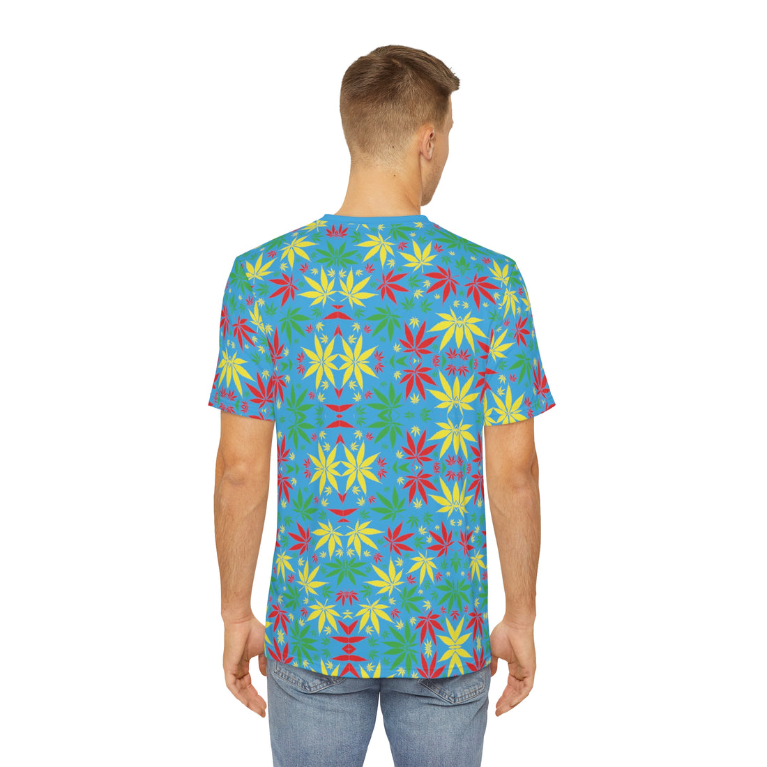 Aqua Tropical Men's Polyester Tee (AOP)