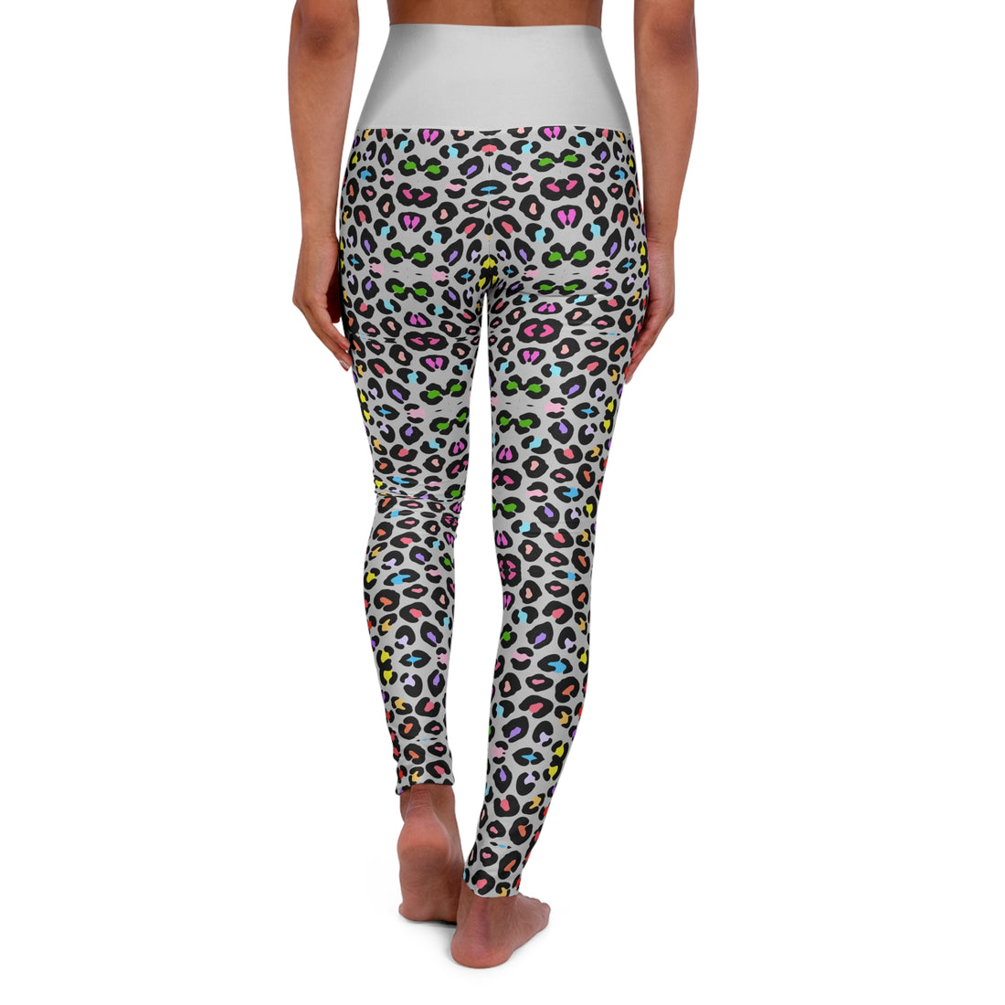 Multi Colour Cheetah Print Yoga Leggings