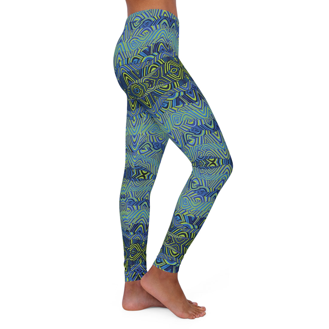 Lime Sonic Spandex Leggings