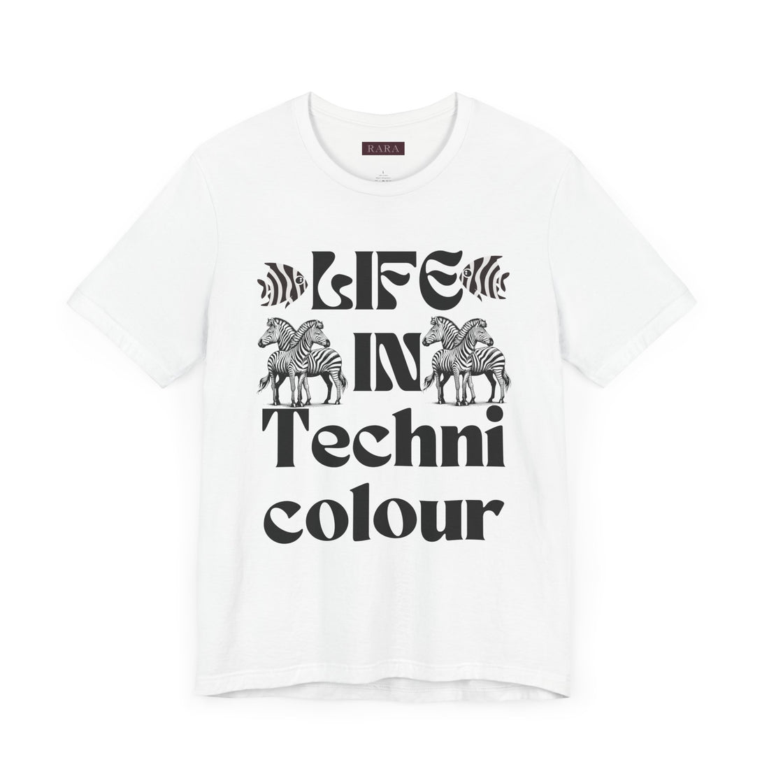 Life In Colour Typography Unisex Jersey Tee