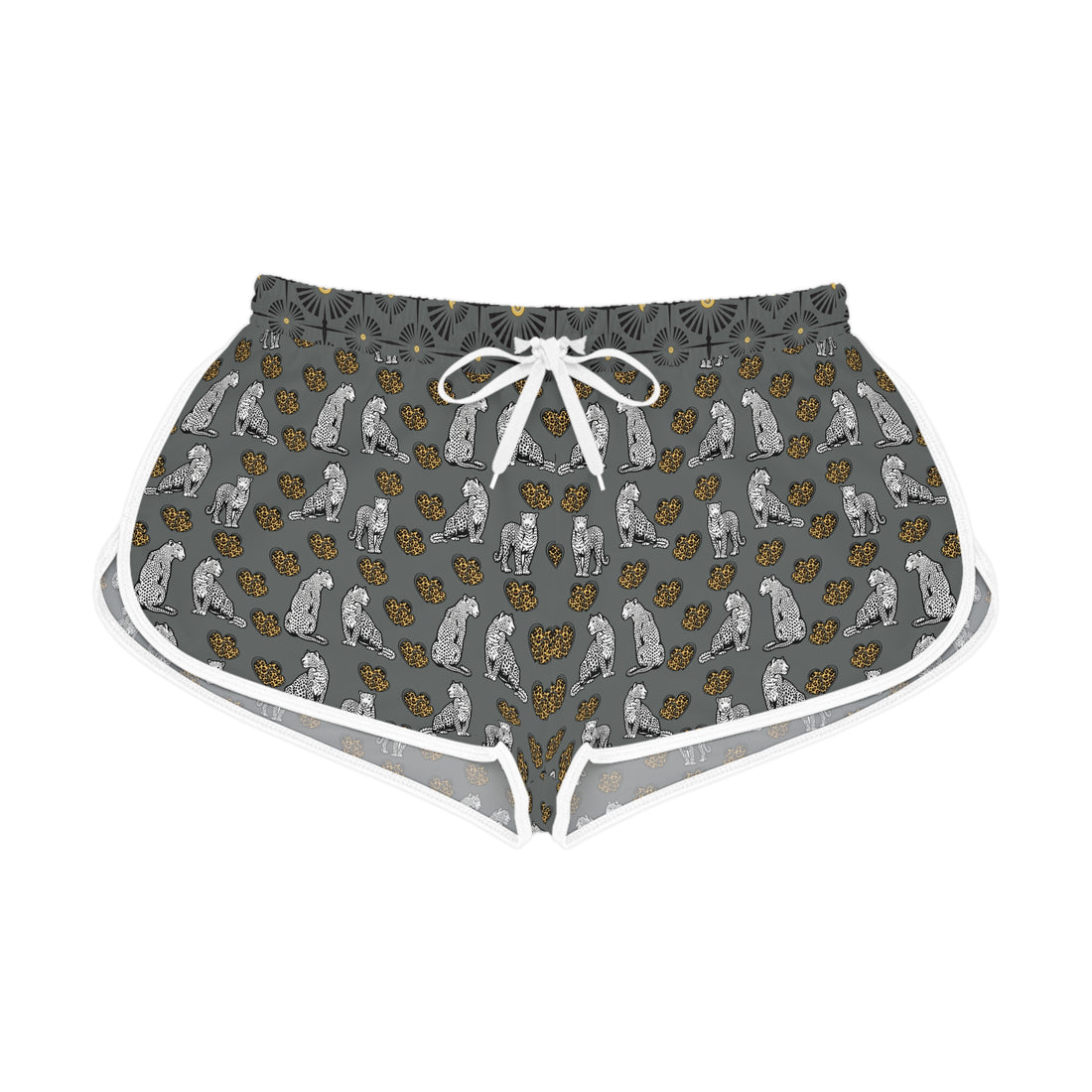 Ash Cheetah Hearts Relaxed Shorts