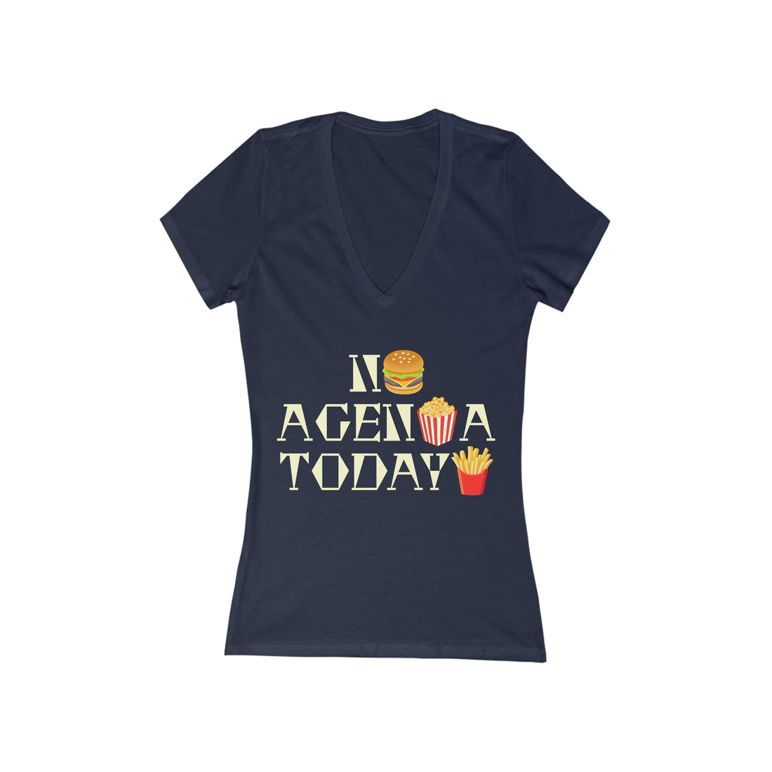 Women's Jersey No Agenda V-Neck Tee