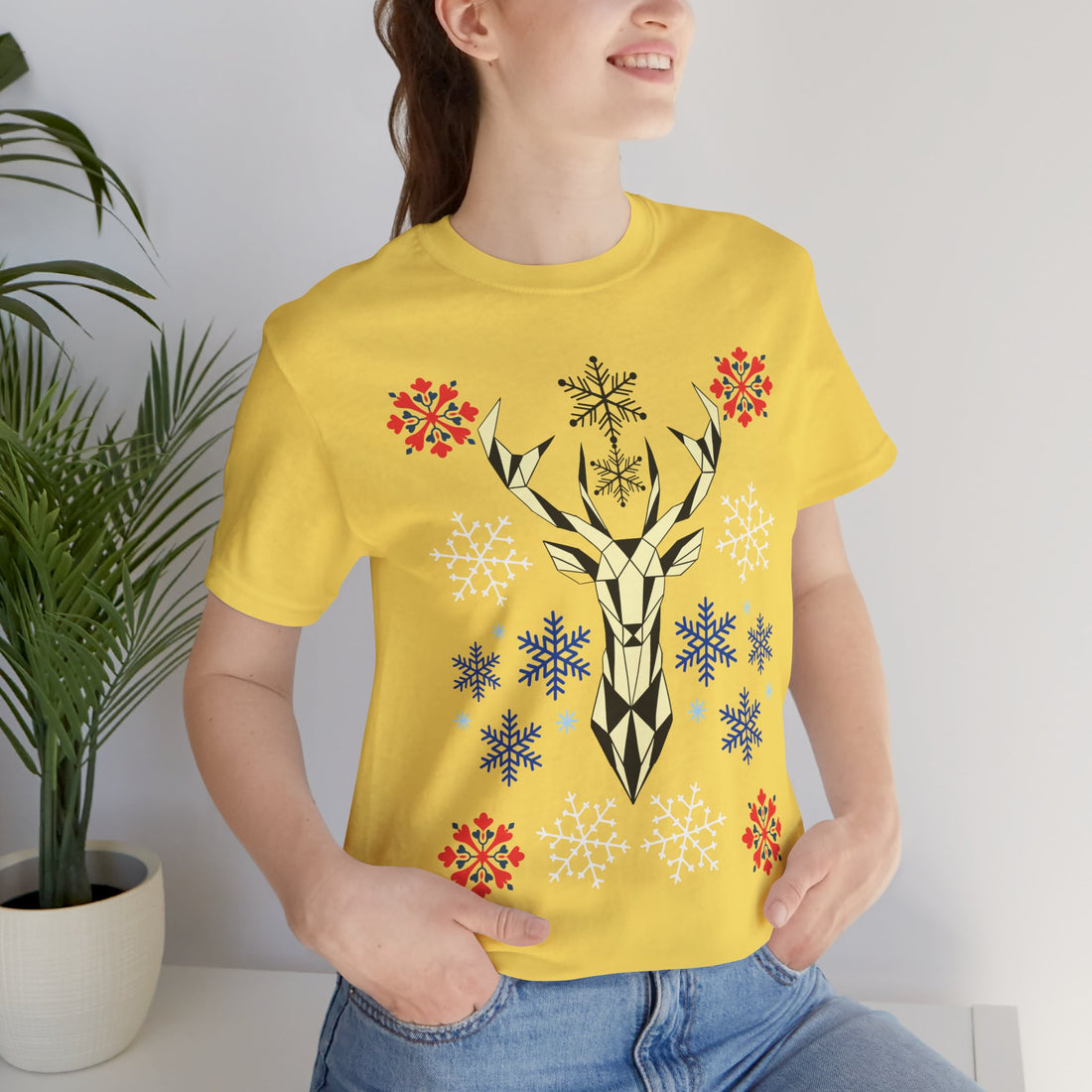 Stag Print Unisex Jersey Tee