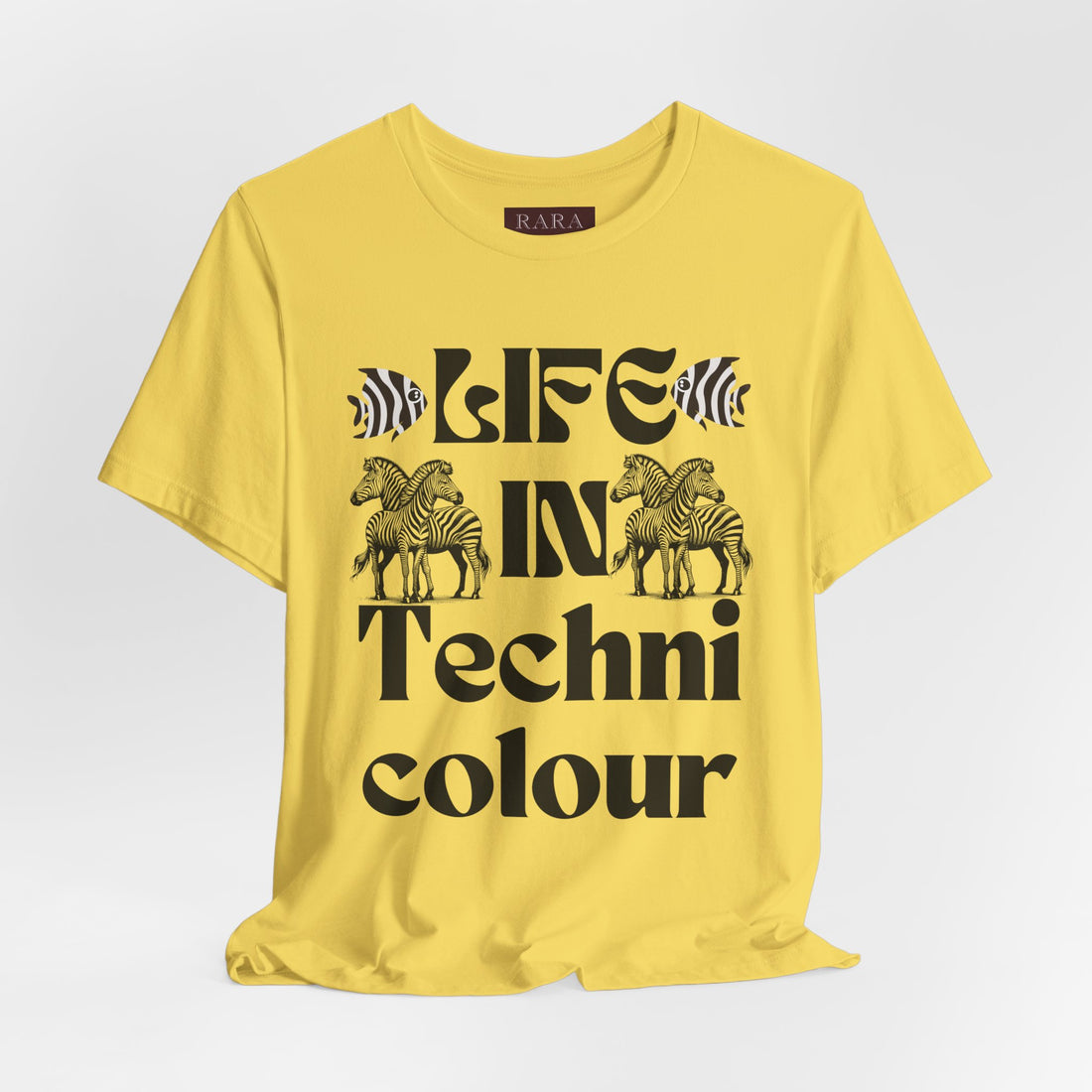 Life In Colour Typography Unisex Jersey Tee