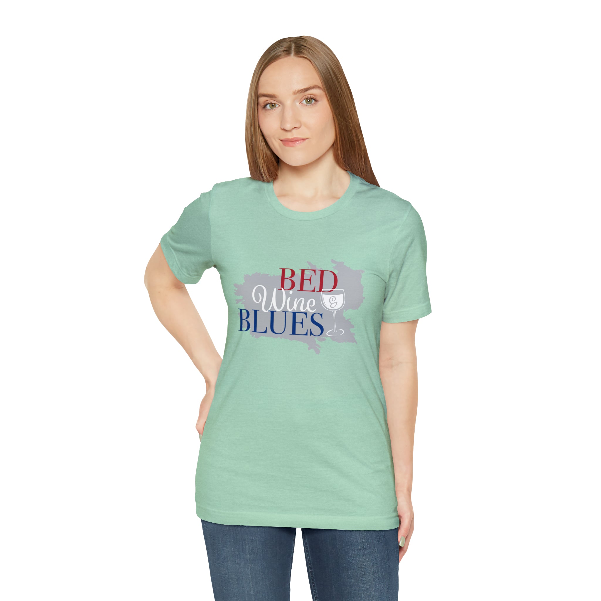 Unisex Jersey Bed & Wine Tee