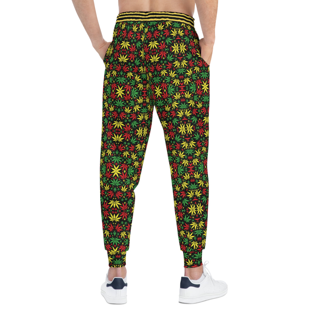 Black Tropical Rasta toned Unisex Joggers