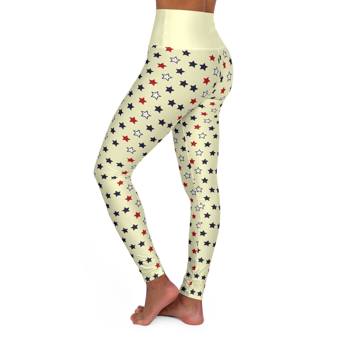 Cream Stargirl Yoga Leggings