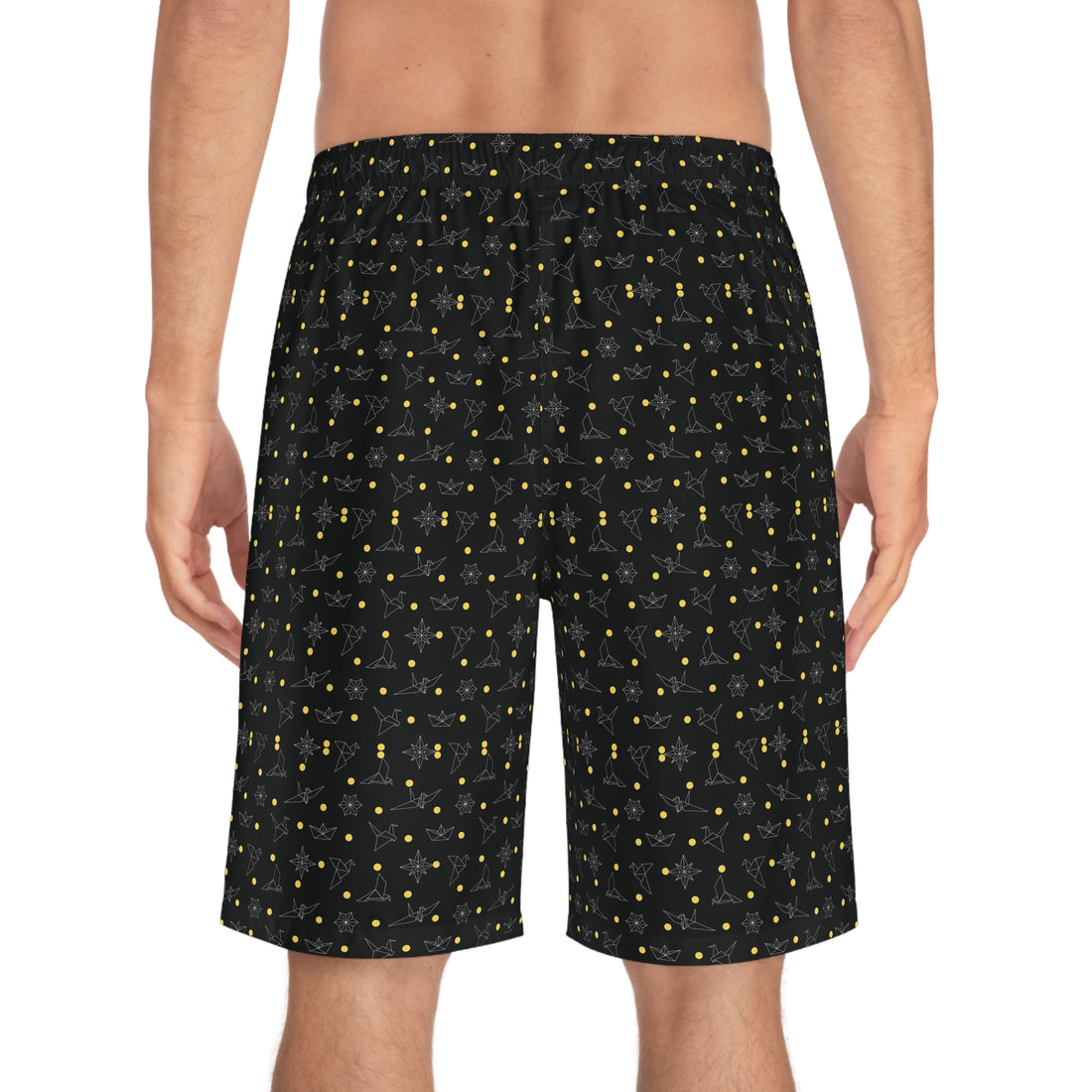 Ink Origami Men's Board Shorts (AOP)