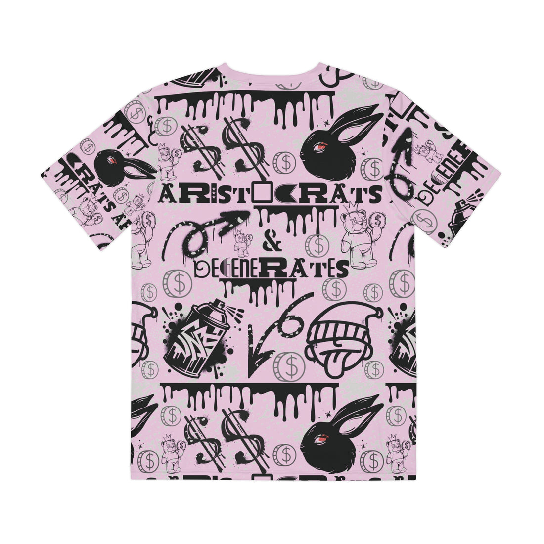 Lilac Graphic Polar Men's Polyester Tee (AOP)