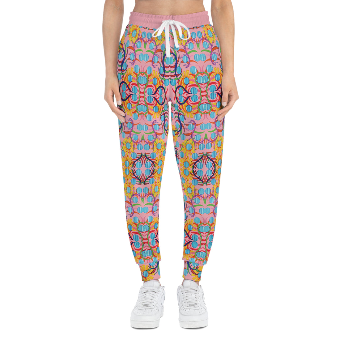 Blush AOP Sunflower Print Joggers