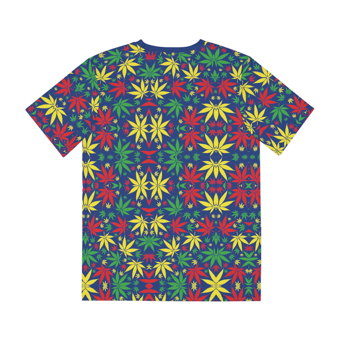 Royal Blue Tropical Men's Polyester Tee (AOP)