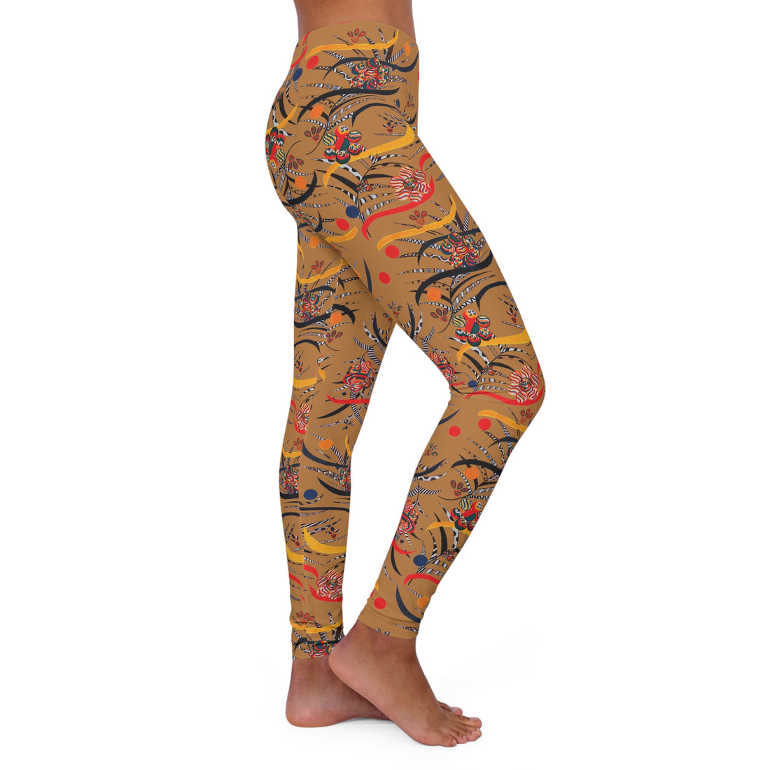 Tussock Wilderness Print Spandex Leggings