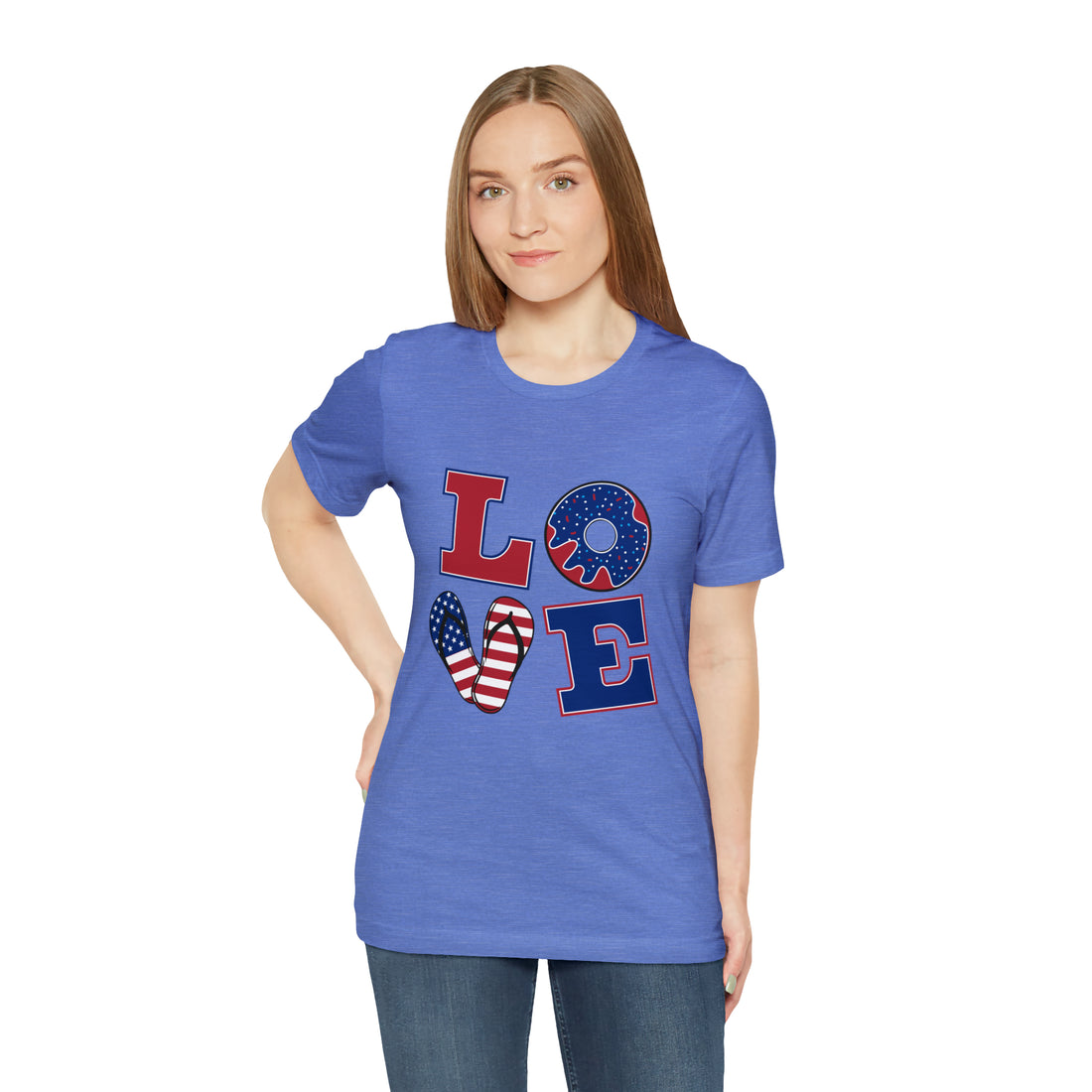 Unisex Jersey American Love Tee